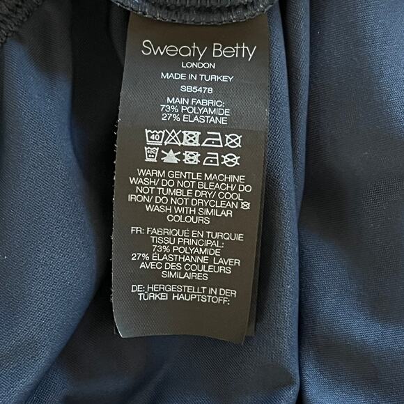 Sweaty Betty Ace Racerback Midi Dress Navy Large - Picture 6 of 7